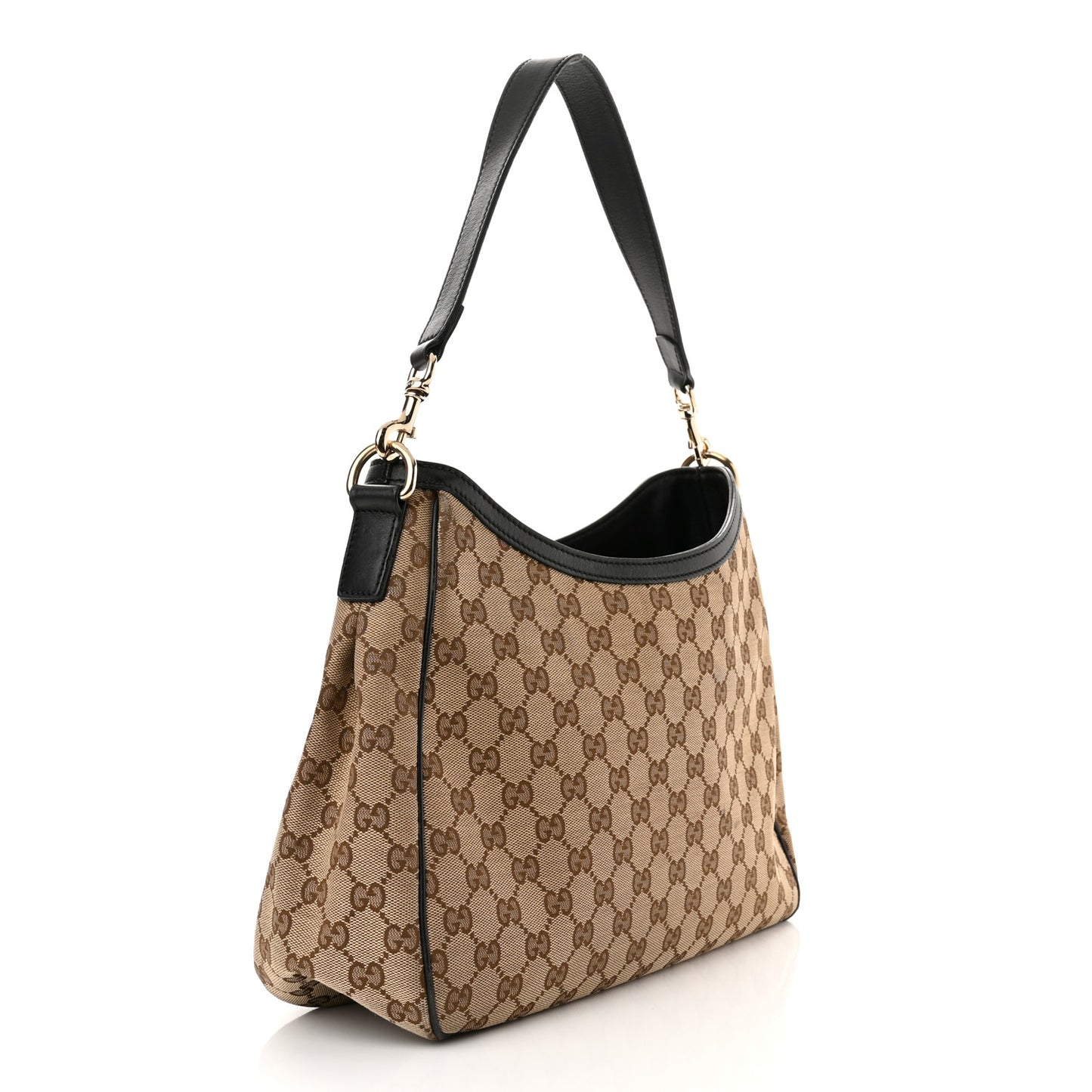 Monogram Calfskin Sherry Line Web Hobo Brown