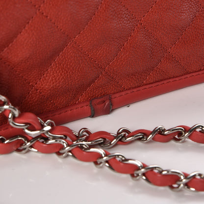Chanel Caviar Quilted Medium French Riviera Flap Red 8 of 8