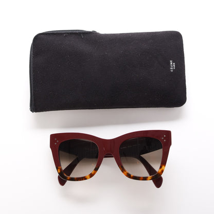 Celine Catherine Sunglasses CL 41090/F/S Burgundy Havana 7 of 7