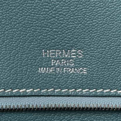 Hermes Veau Doblis Taurillon Clemence Evergrain Ghillies Birkin 35 Turquoise Ciel 6 of 14