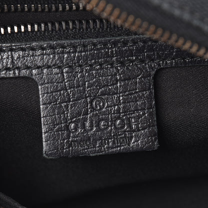 Gucci Monogram Medium Horsebit Chain Hobo Black 6 of 9