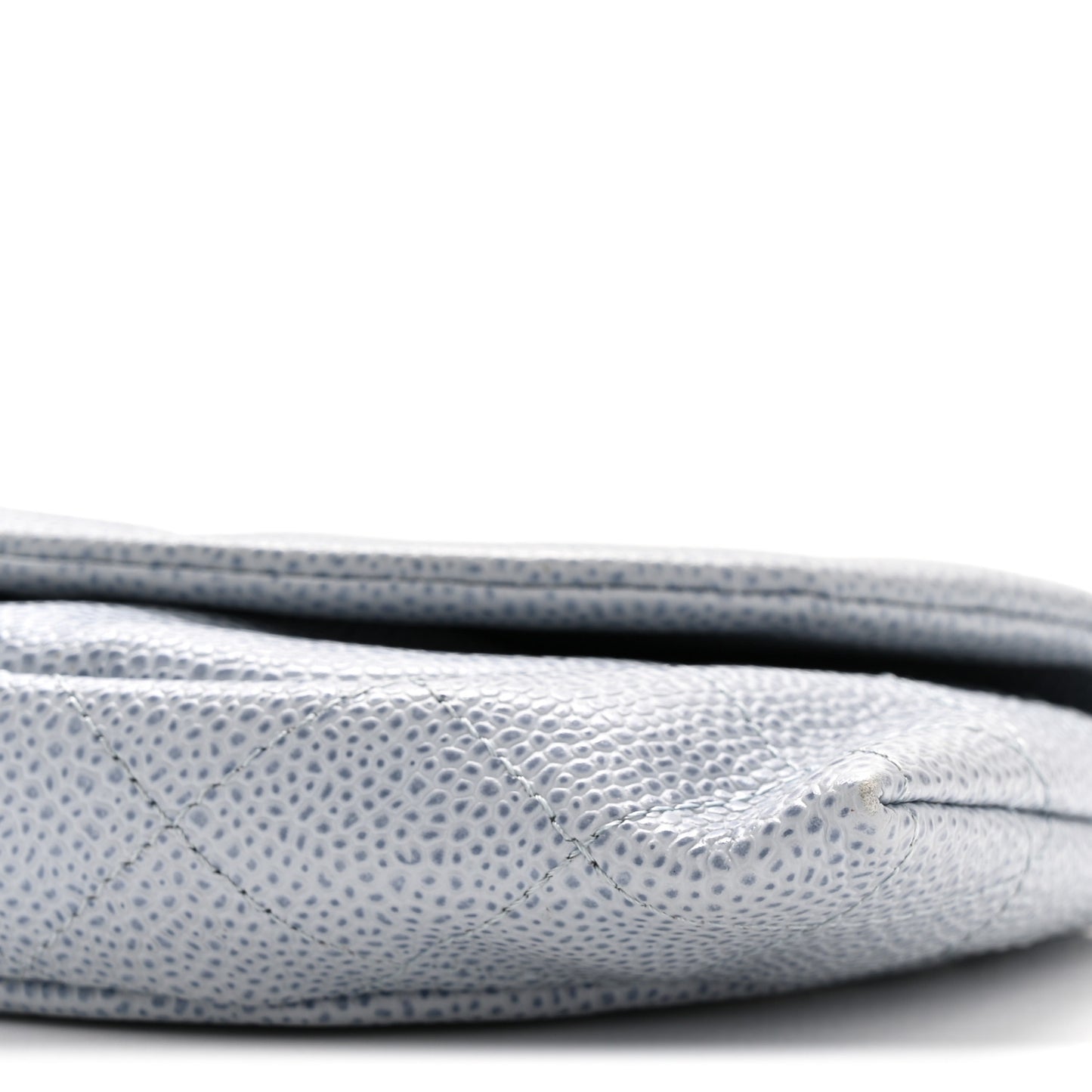 Caviar Half Moon Wallet On Chain WOC Light Blue