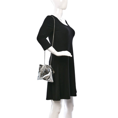 Jimmy Choo Metallic Patent Bon Bon Bag Silver 2 of 9