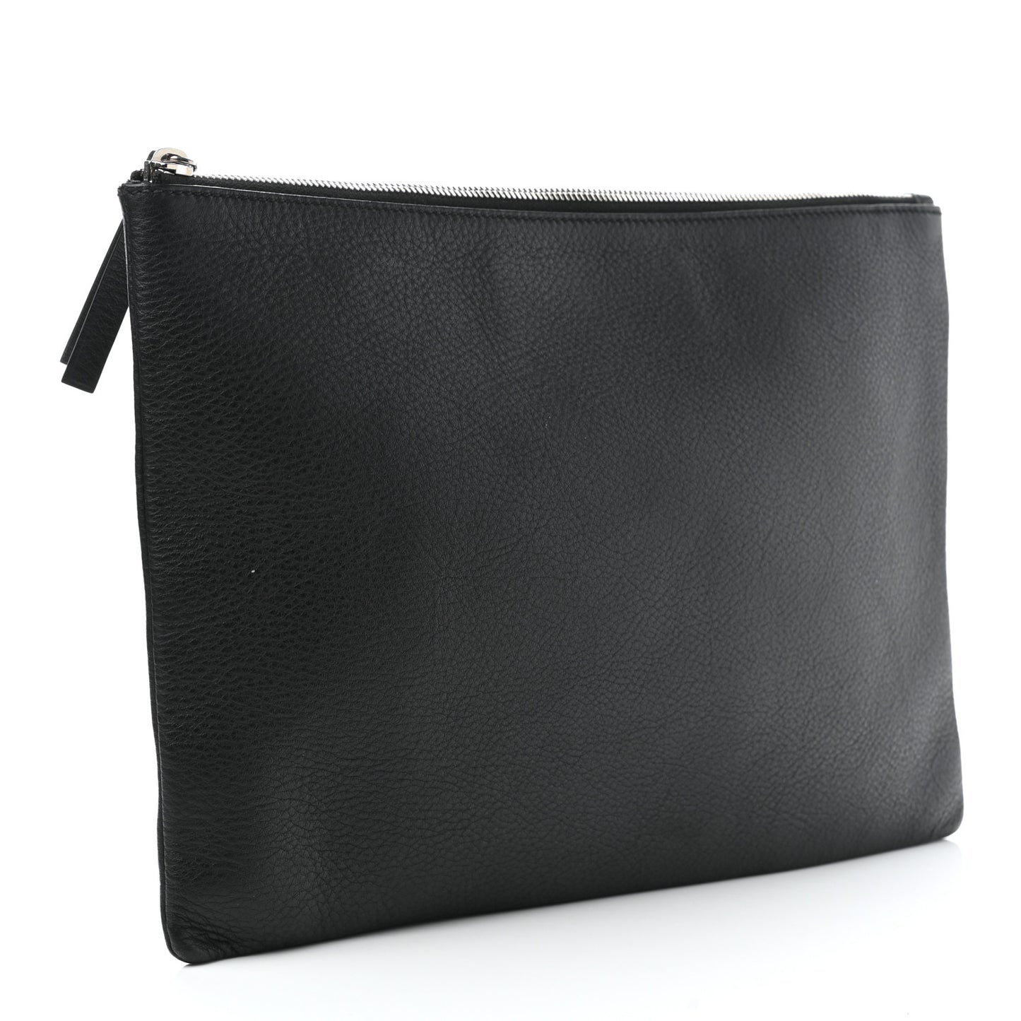 Calfskin Logo Everyday Second Bag Black White