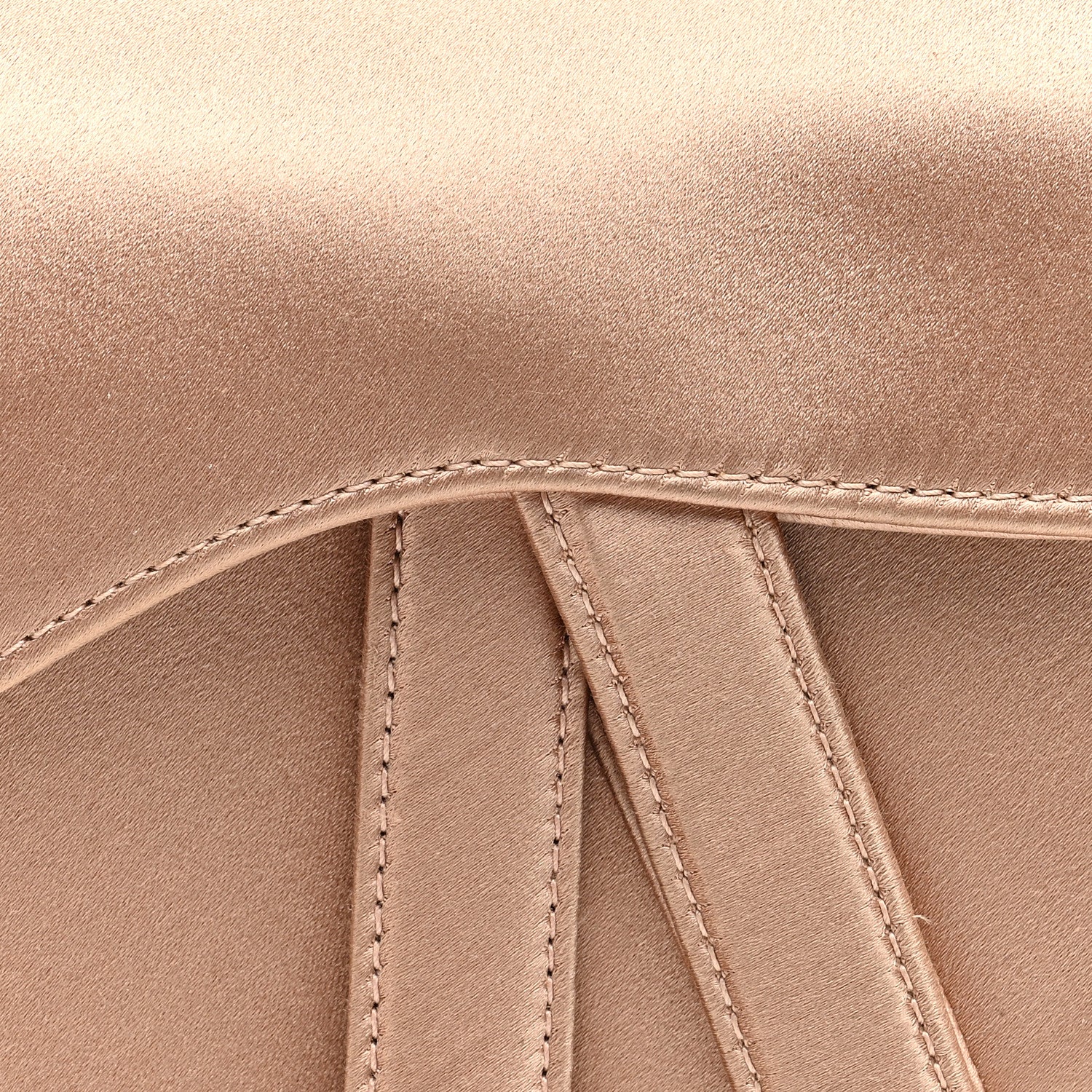 Christian Dior Satin Crystal Mini Saddle Bag Powder Beige 7 of 11