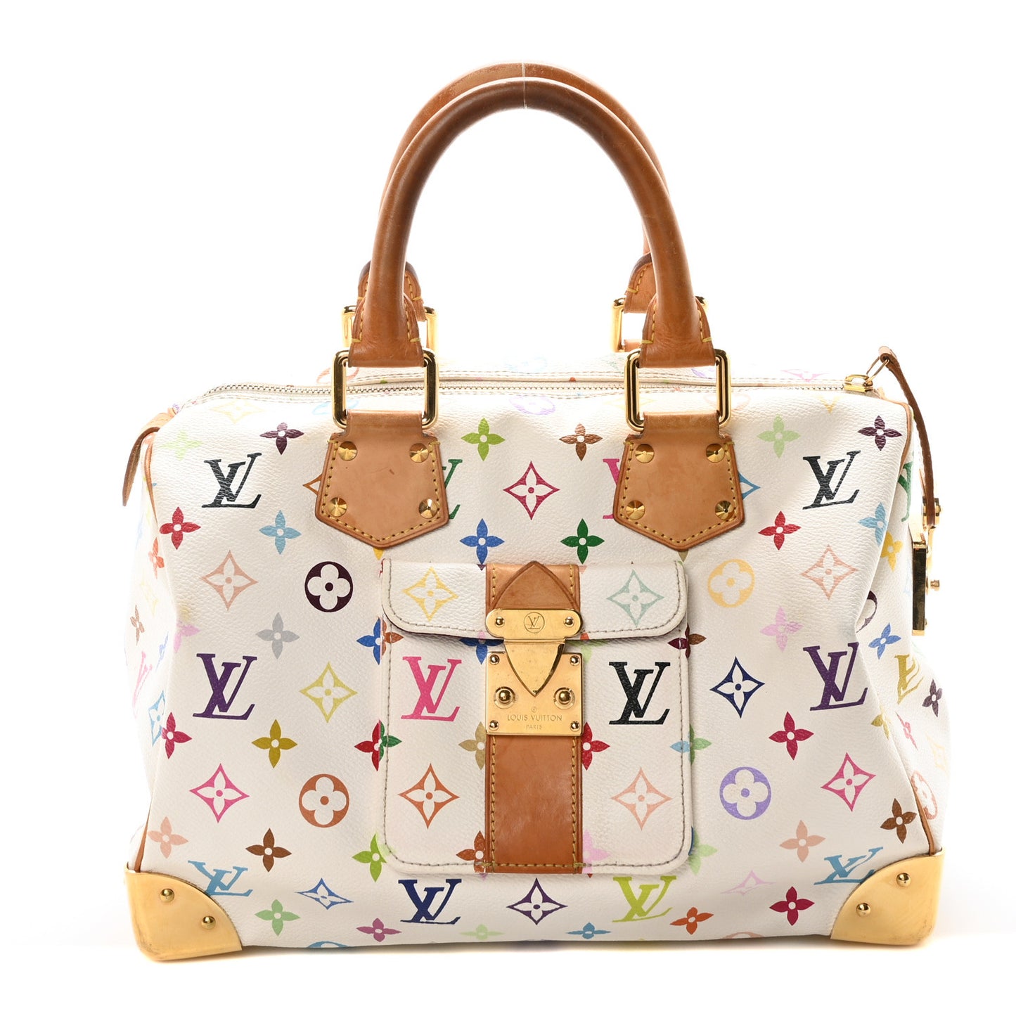 Monogram Multicolor Speedy 30 White