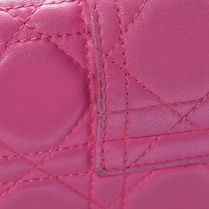 Christian Dior Lambskin Cannage New Lock Pouch Rose Sorbet 13 of 15