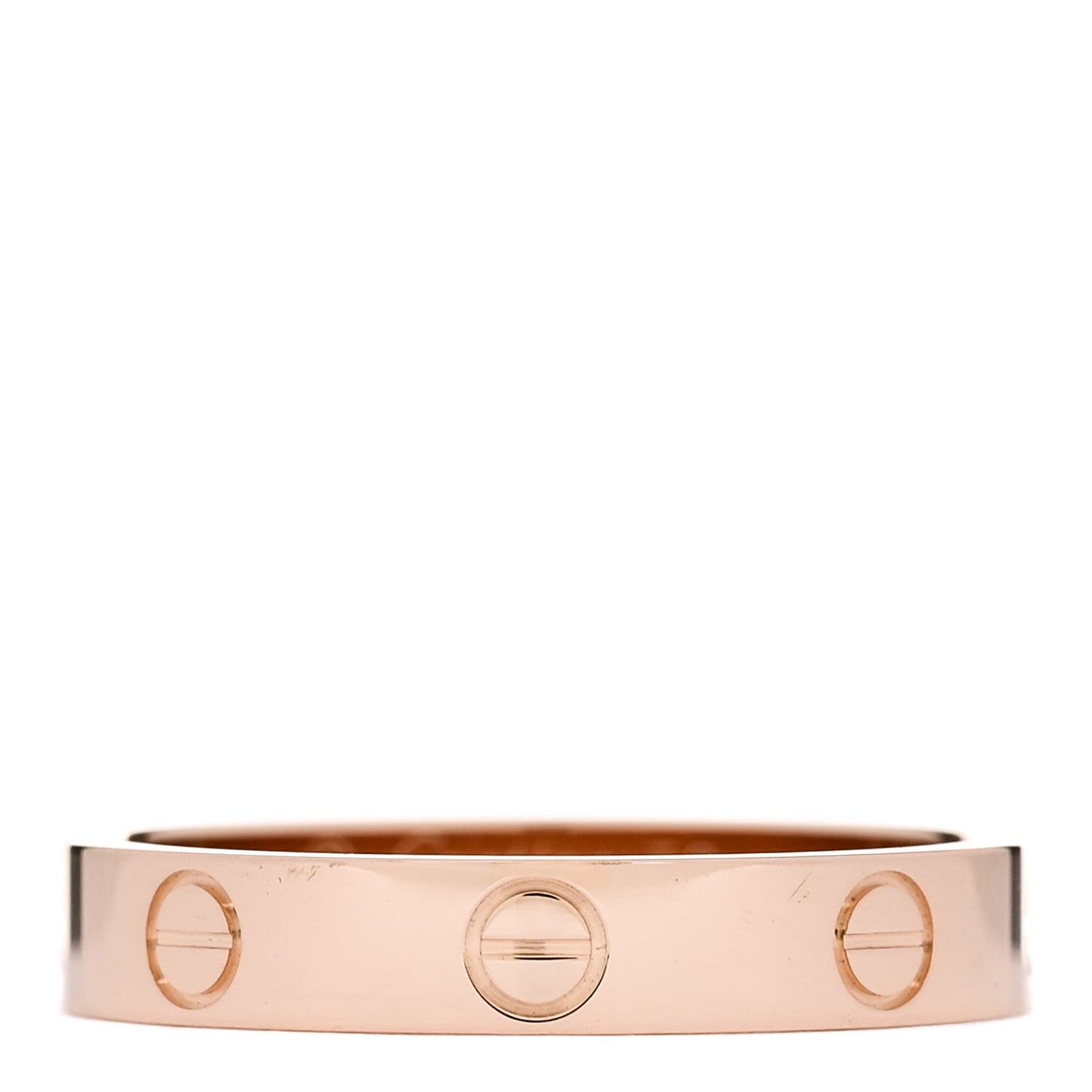 18K Pink Gold 3.5mm LOVE Wedding Band Ring 56 7.75