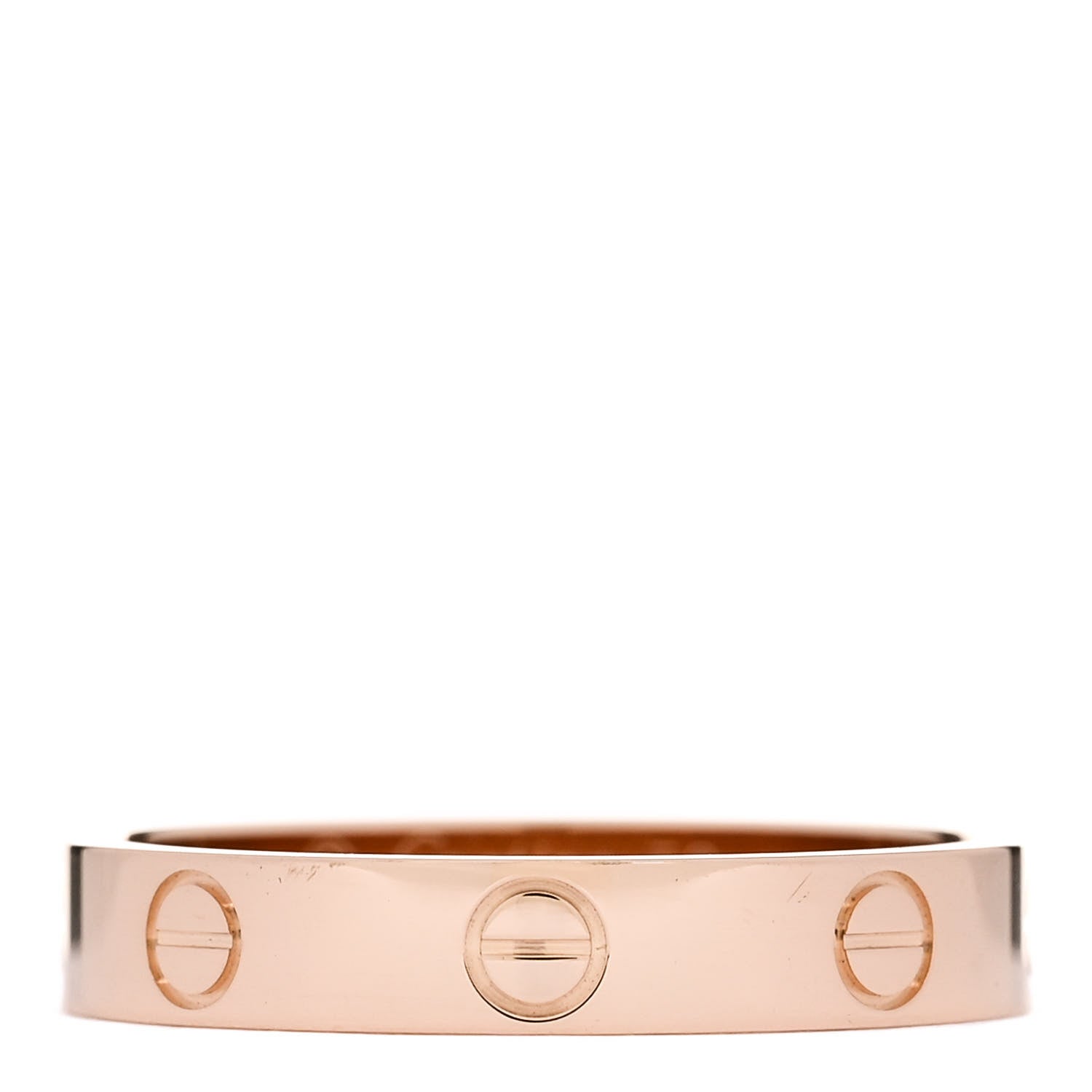 Cartier 18K Pink Gold 3.5mm LOVE Wedding Band Ring 56 7.75 1 of 5