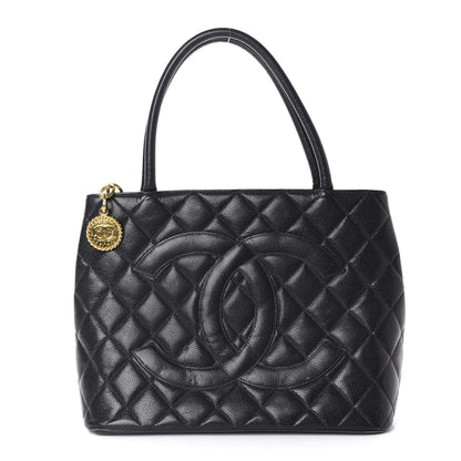 Chanel Caviar Quilted Medallion Tote Black 1 of 11