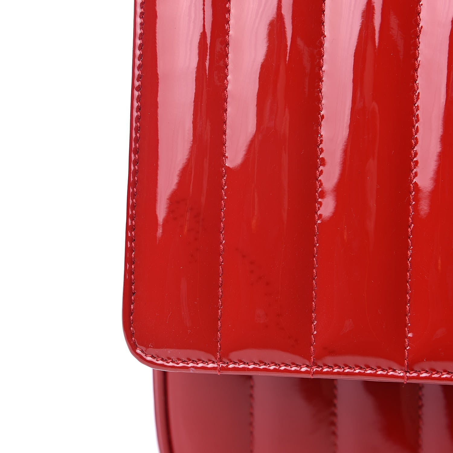 Saint Laurent Patent Calfskin Matelasse Monogram Medium Vicky Chain Bag Rouge Eros 11 of 11