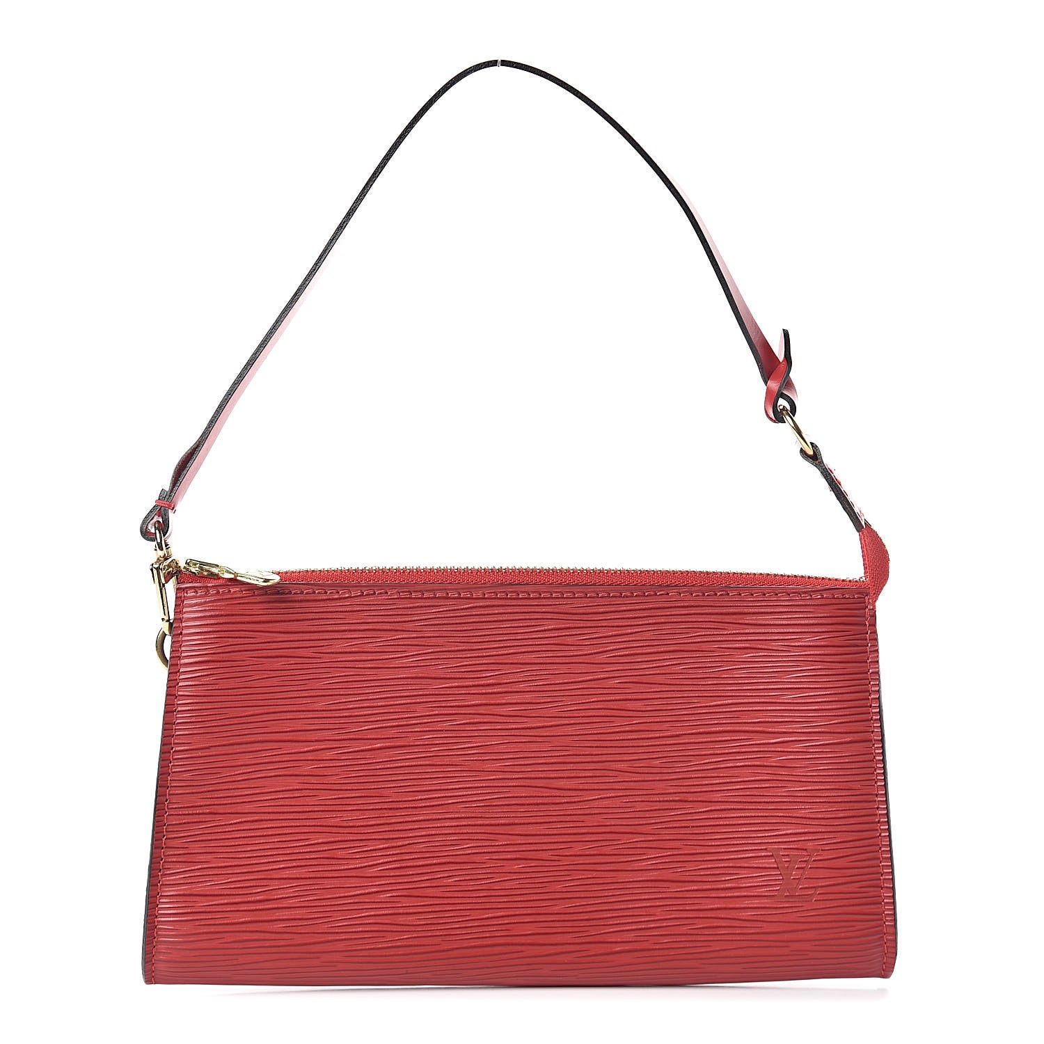 Louis Vuitton Epi Pochette Accessories 21 Castillan Red 1 of 10