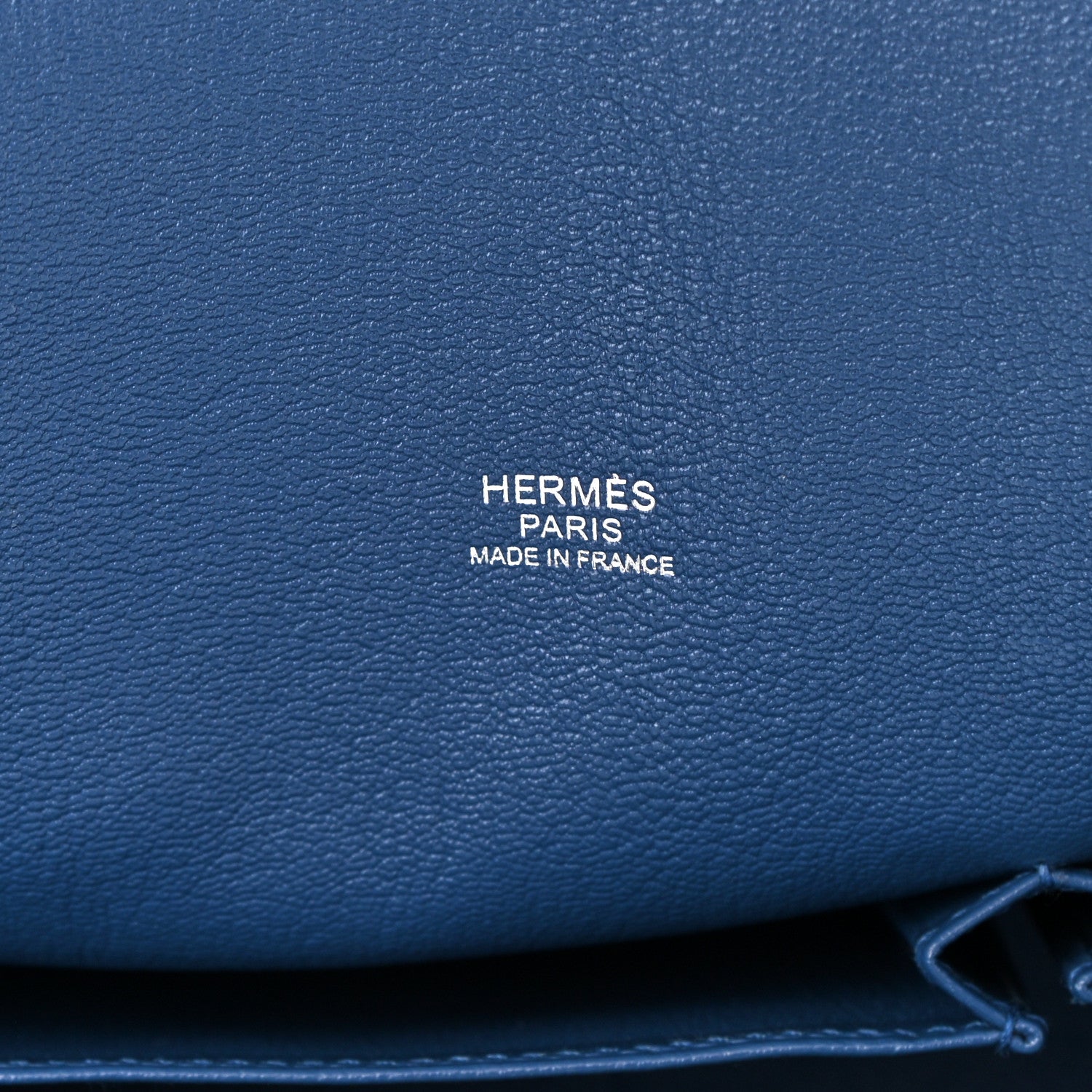 Hermes Taurillon Clemence Jypsiere 31 Gris Mouette Bleu Agate 6 of 10