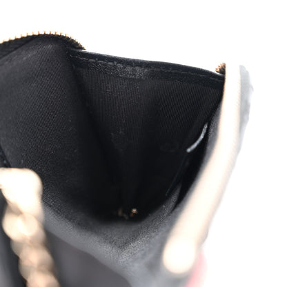 Chanel Lambskin Camellia Embossed Key Holder Case Black 8 of 10