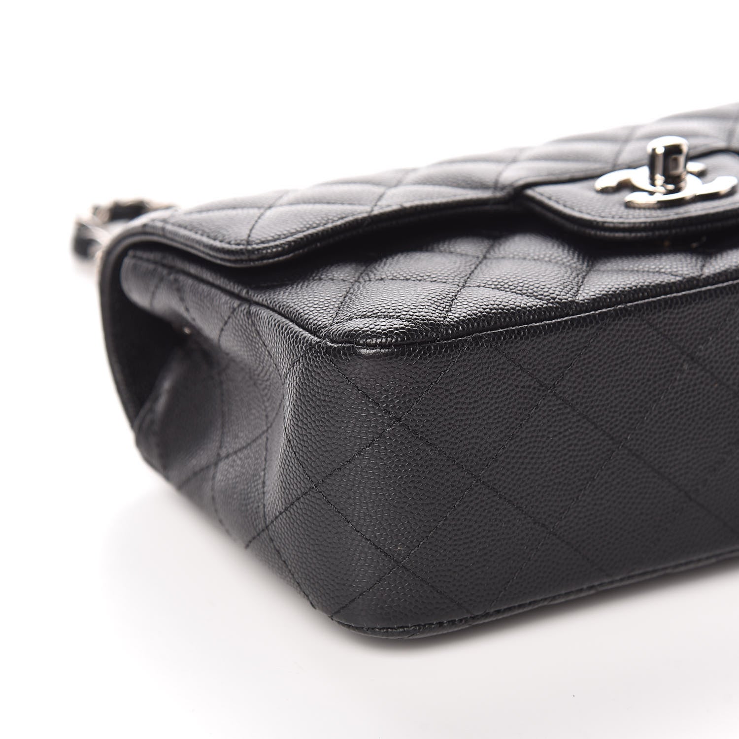 Chanel Iridescent Caviar Quilted Mini Rectangular Flap Black 8 of 11