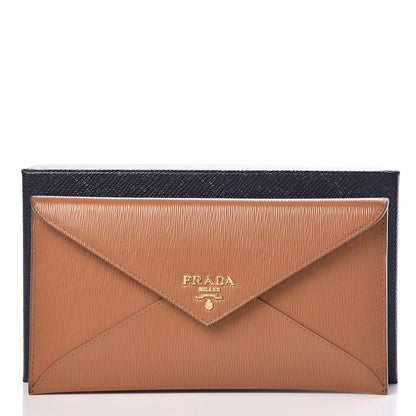 Prada Vitello Move Envelope Wallet Caramel 8 of 8