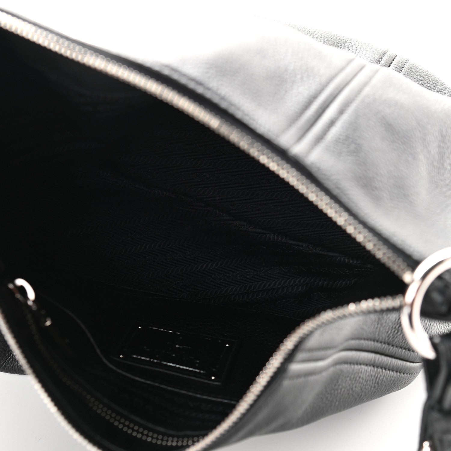 Prada Vitello Daino Hobo Black 4 of 8