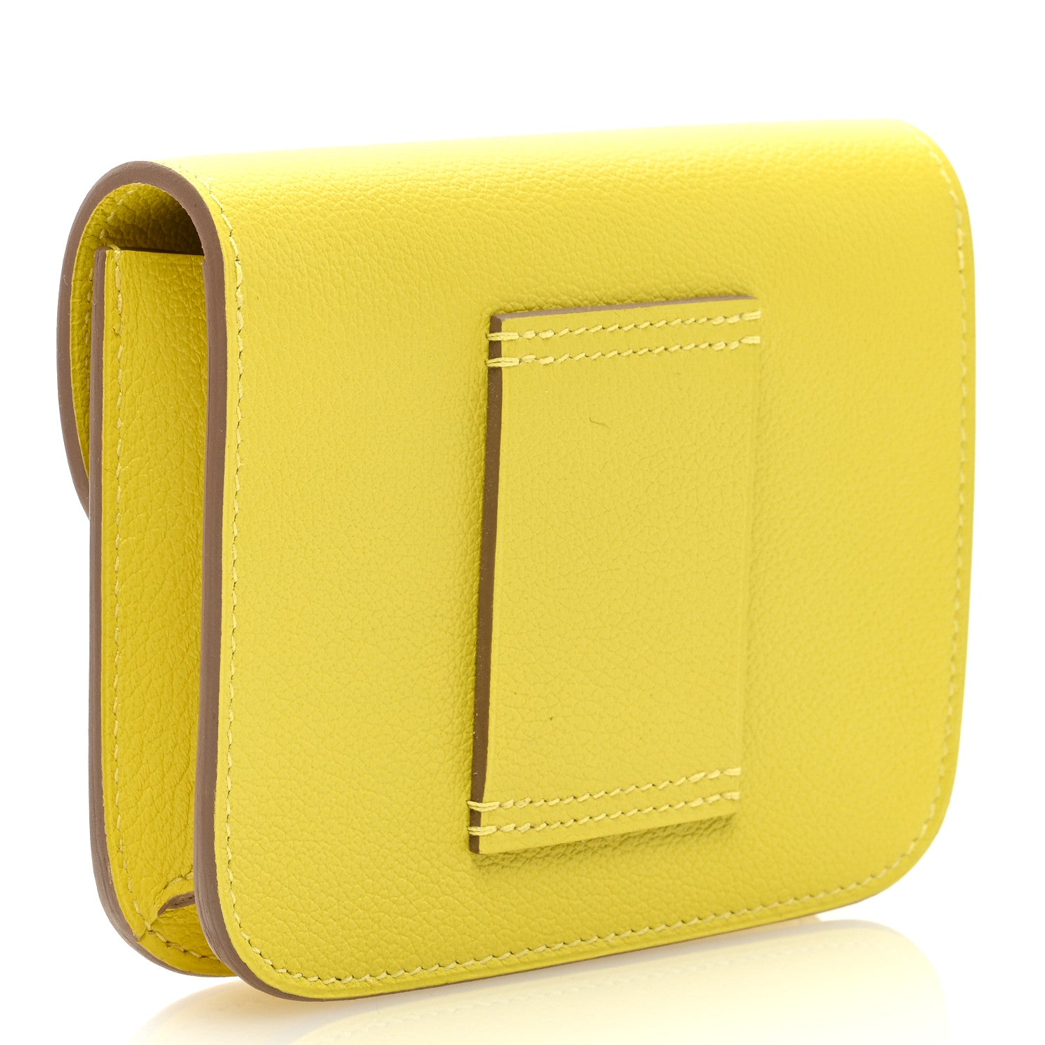 Hermes Evercolor Constance Slim Wallet Lime 4 of 7