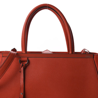 Fendi Vitello Elite Regular 2Jours Tote Papavero 9 of 9