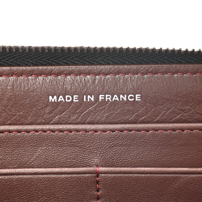 Chanel Lambskin Quilted Large Gusset Zip Around Wallet Black 8 of 13