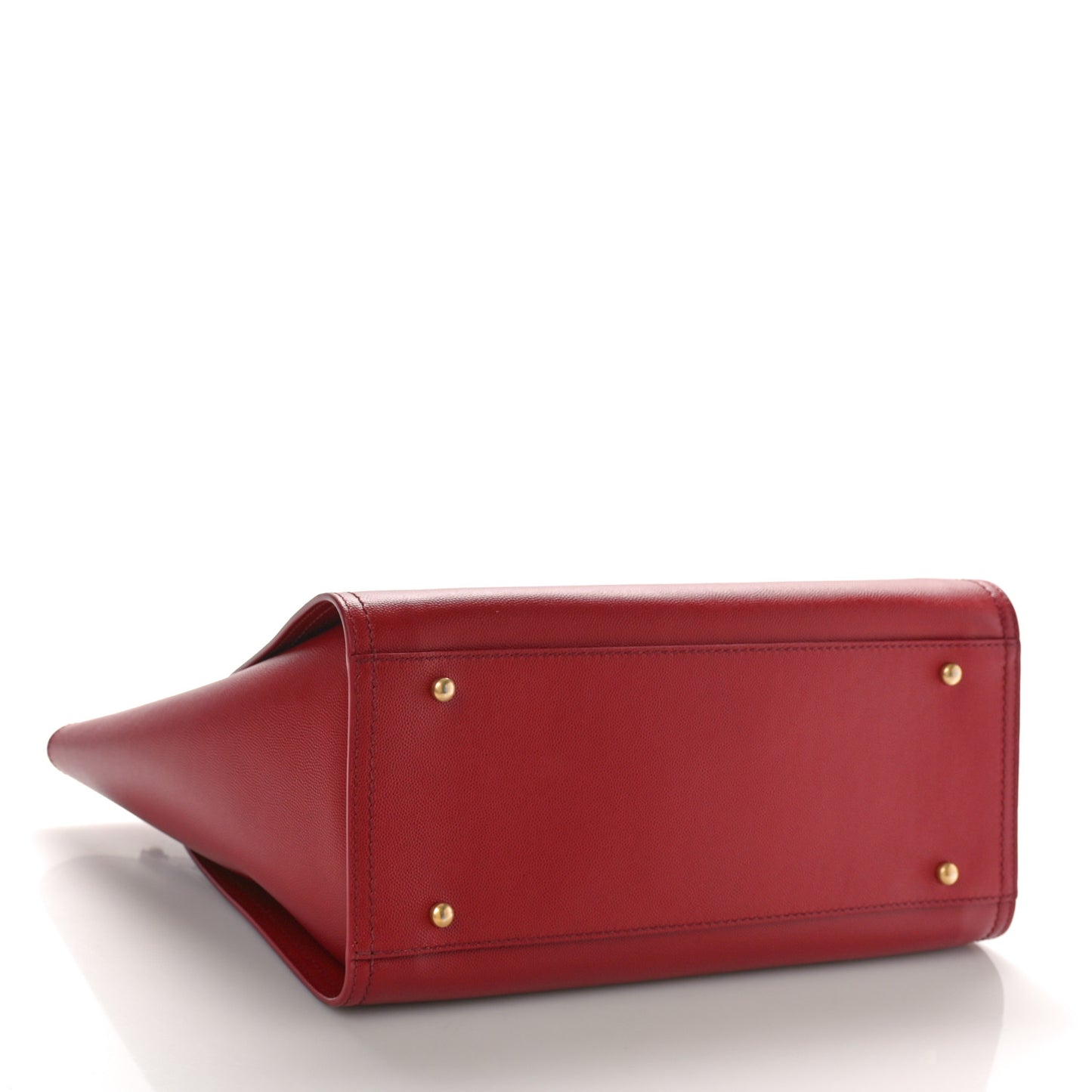 Caviar Small Studded Deauville Tote Red
