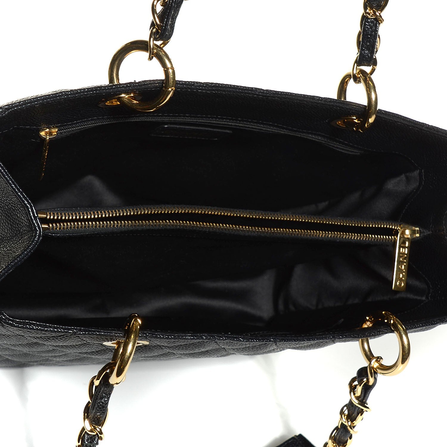Chanel Caviar Quilted Grand Shopping Tote GST Black 5 of 7