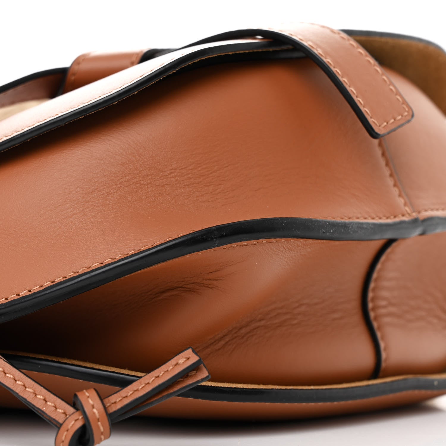 Loewe Calfskin Jacquard Small Gate Dual Bag Tan 9 of 10