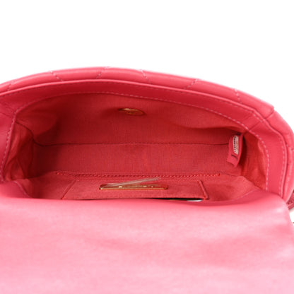 Chanel Lambskin Quilted Chanel 19 Waist Bag Pink 5 of 9