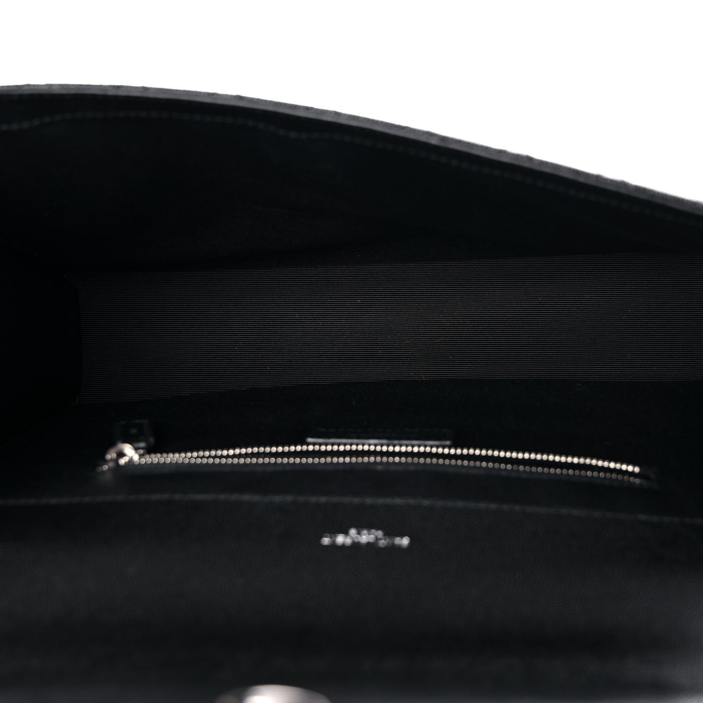 Grain De Poudre Textured Mixed Matelasse Large Triquilt Monogram Satchel Black