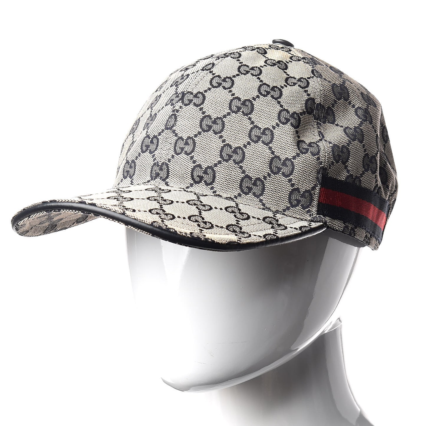 Monogram Web Baseball Hat XL Beige Blue