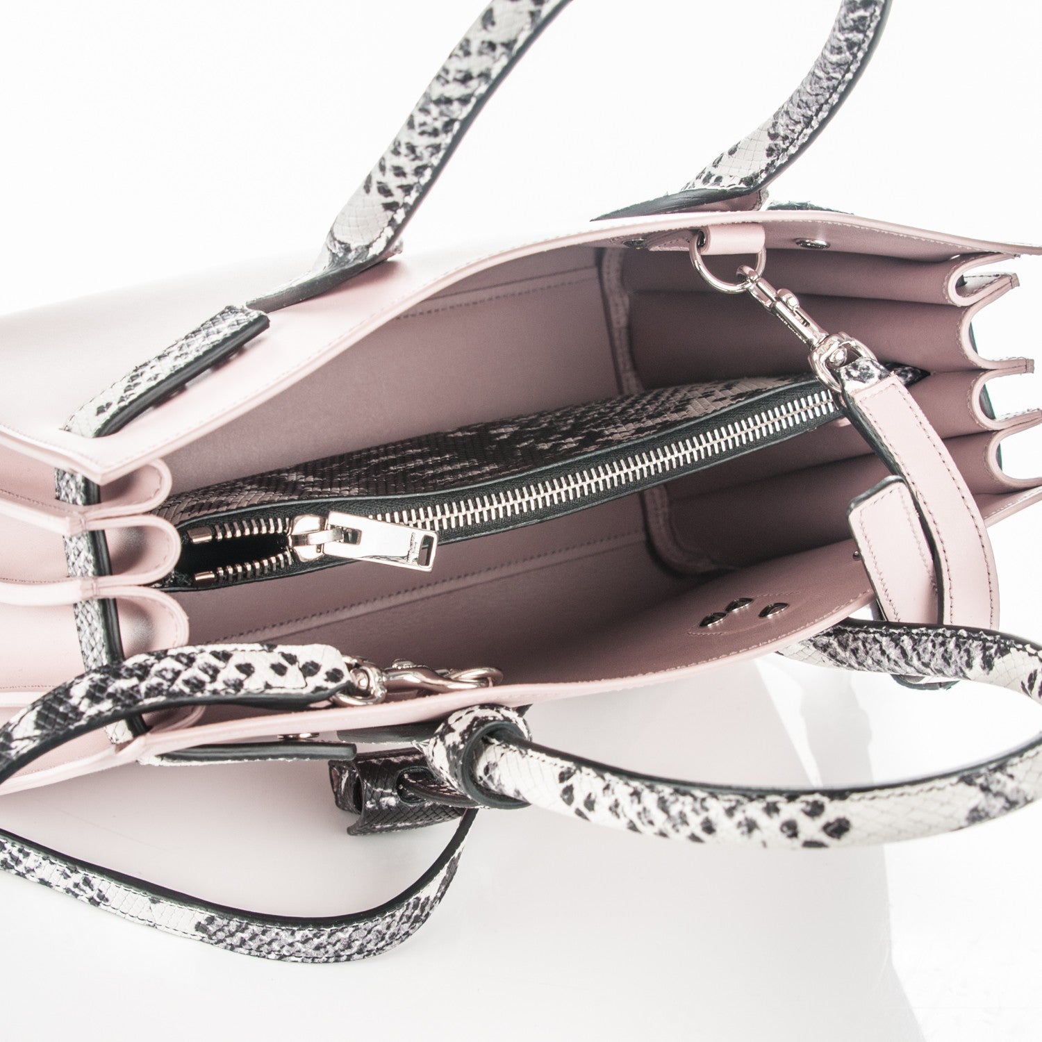 Saint Laurent Calfskin Embossed Python Baby Sac De Jour Powder Pink 5 of 6