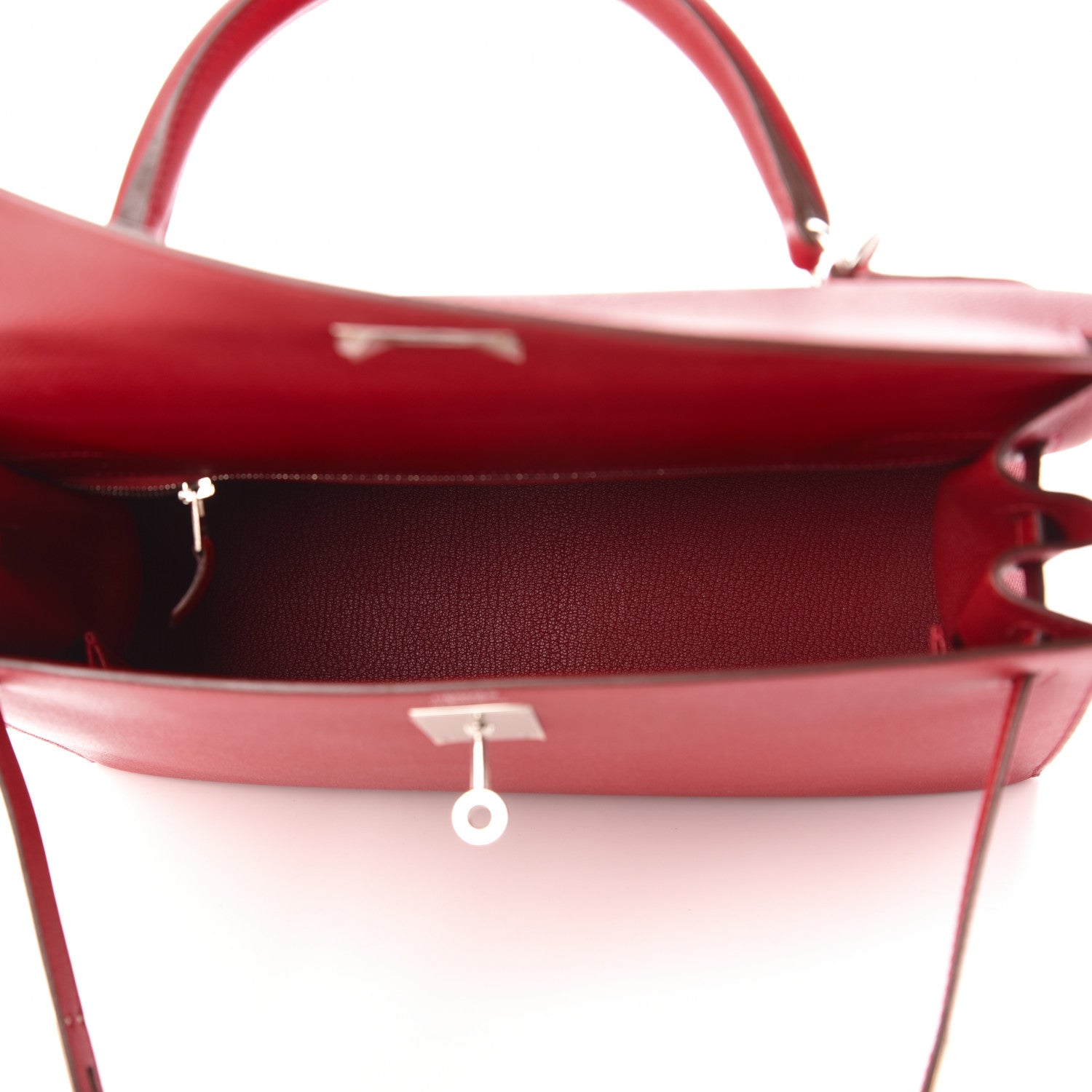 Hermes Epsom Kelly Sellier 32 Rouge Casaque 5 of 11