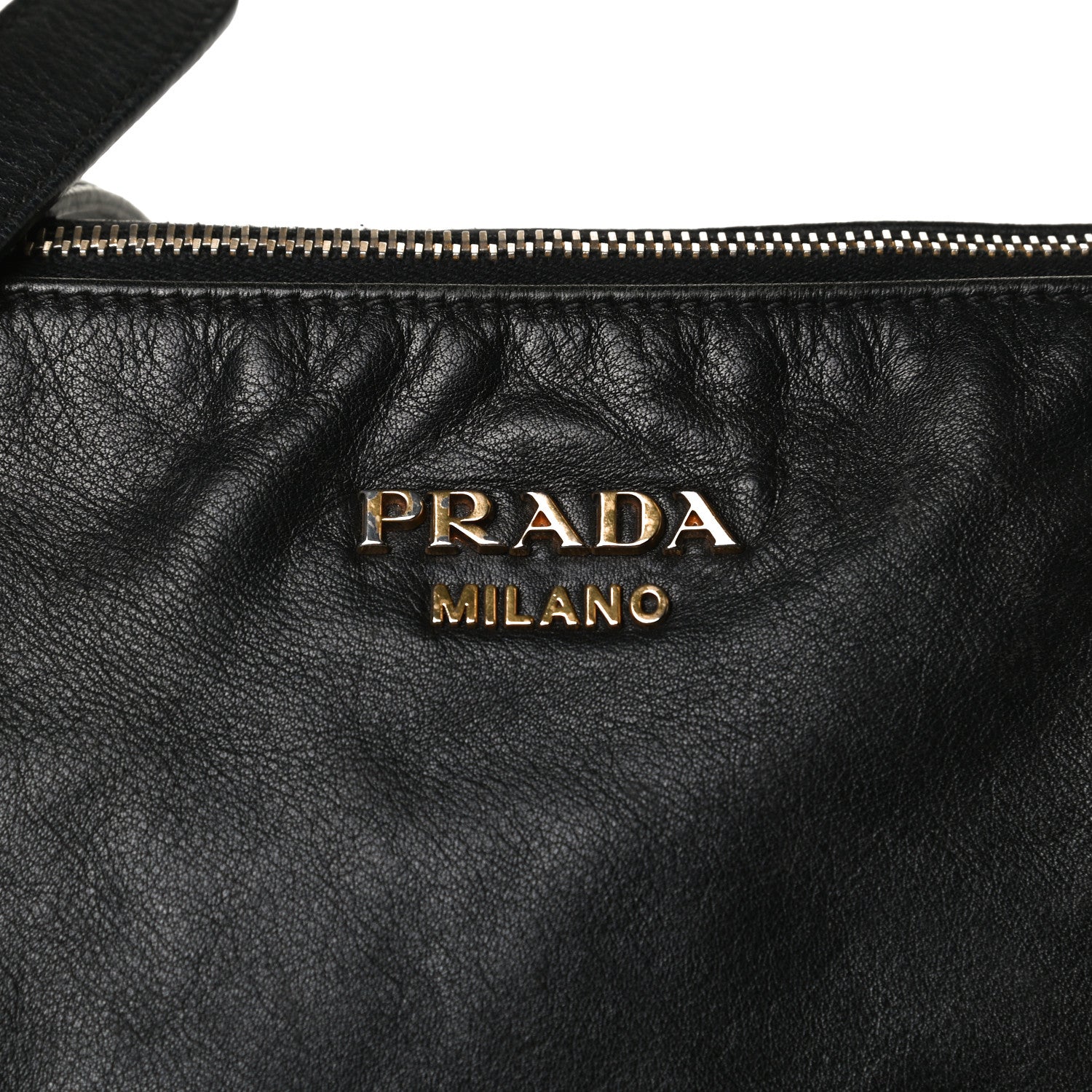 Prada Soft Calf Tote Black 15 of 16