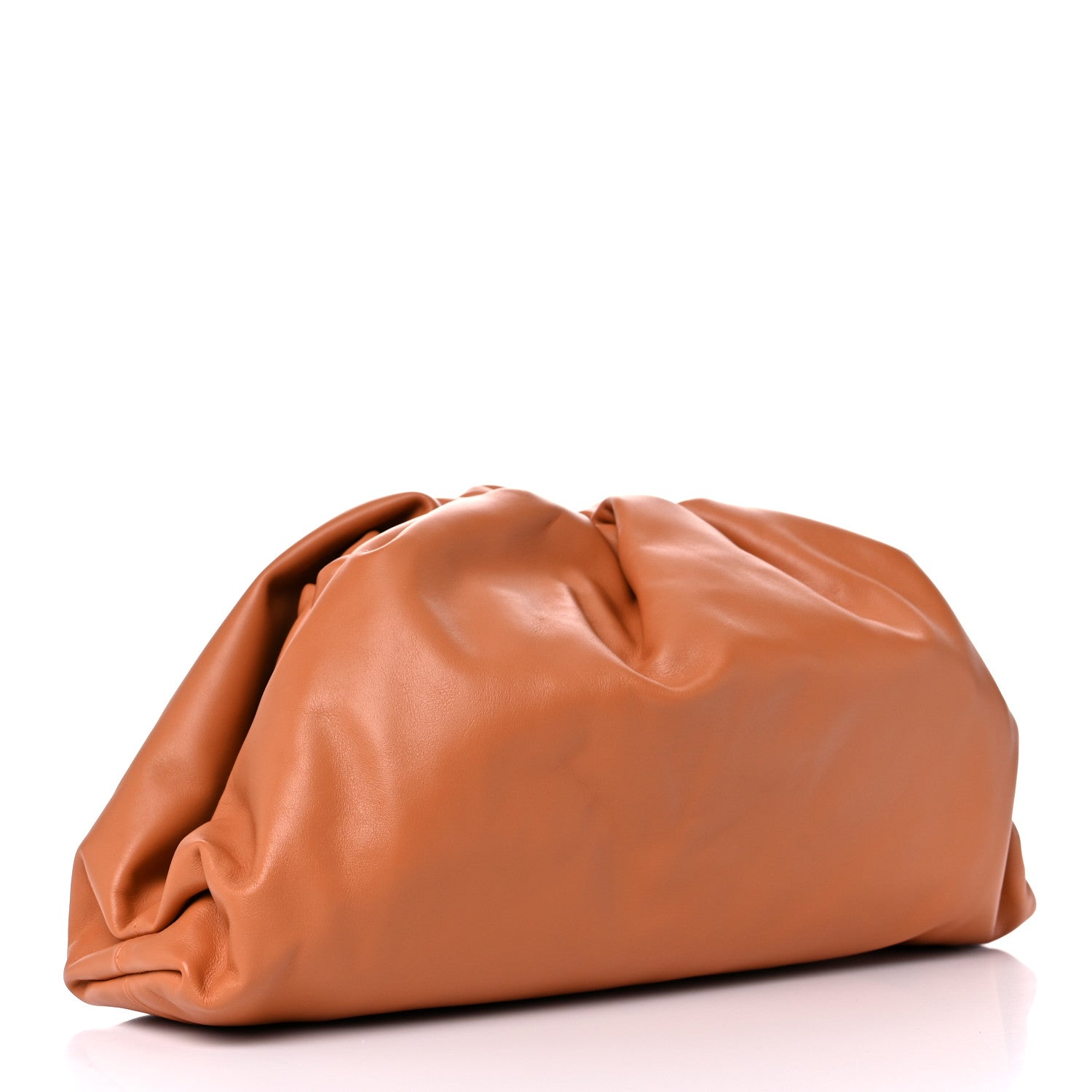 Bottega Veneta Smooth Butter Calf The Pouch Oversized Clutch Clay 3 of 8