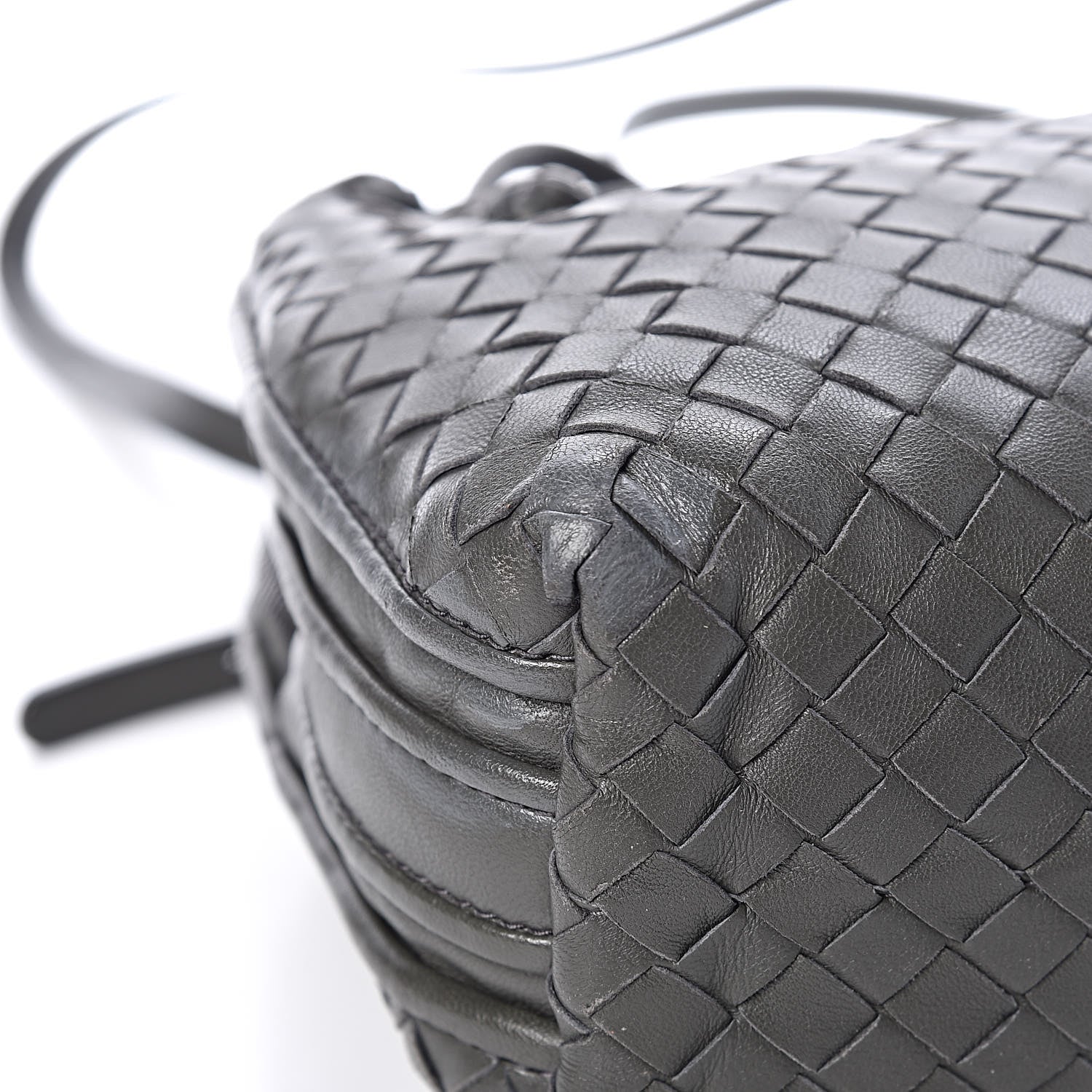 Bottega Veneta Nappa Intrecciato Nodini Crossbody Messenger Light Grey 13 of 16