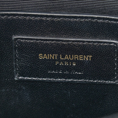 Saint Laurent Grain De Poudre Medium Classic Monogram Kate Satchel Black 5 of 7