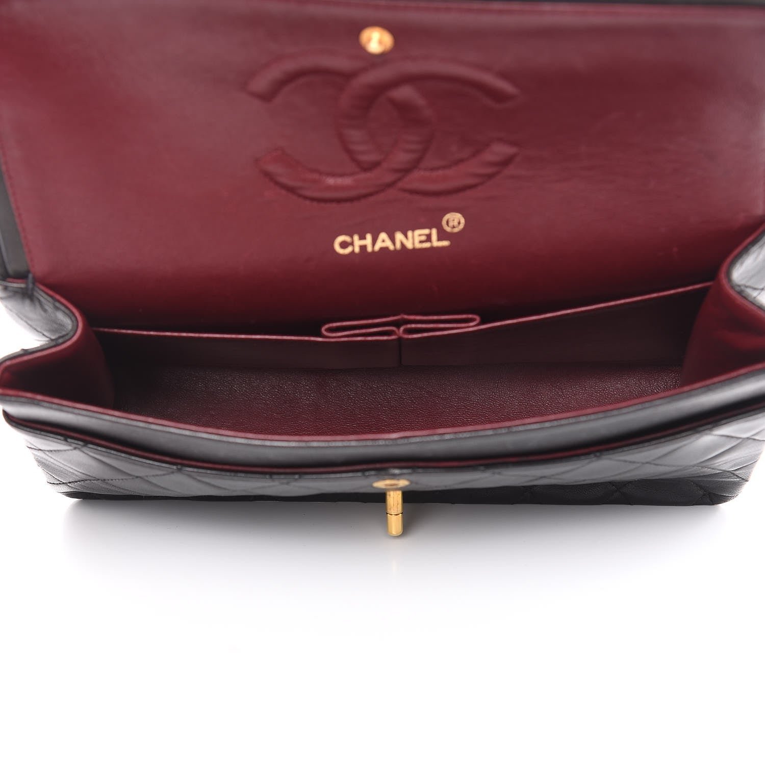 Chanel Lambskin Quilted Medium Double Flap Black 5 of 15