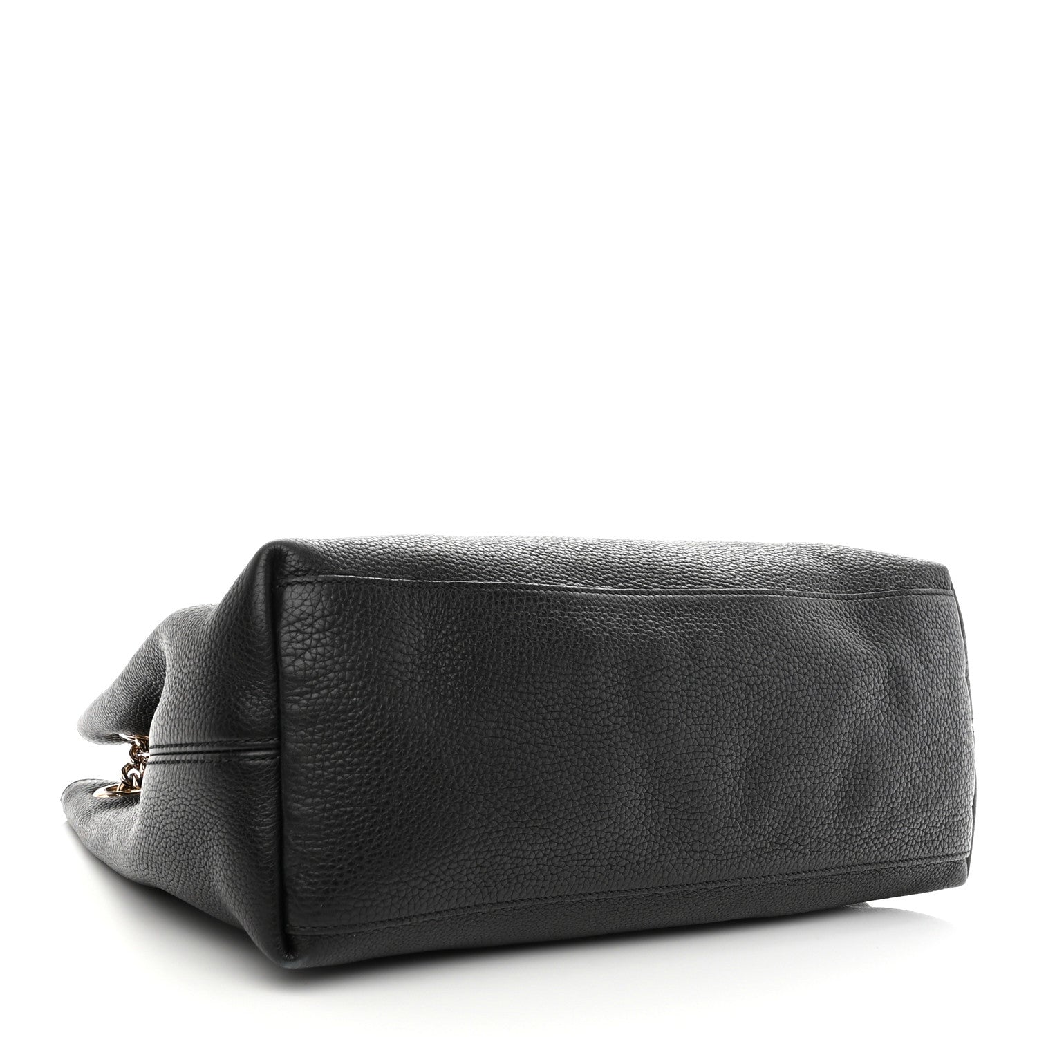 Gucci Pebbled Calfskin Medium Soho Chain Shoulder Bag Black 4 of 9