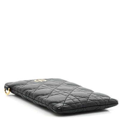 Christian Dior Supple Calfskin Cannage Caro Multifunctional Pouch Black 4 of 12