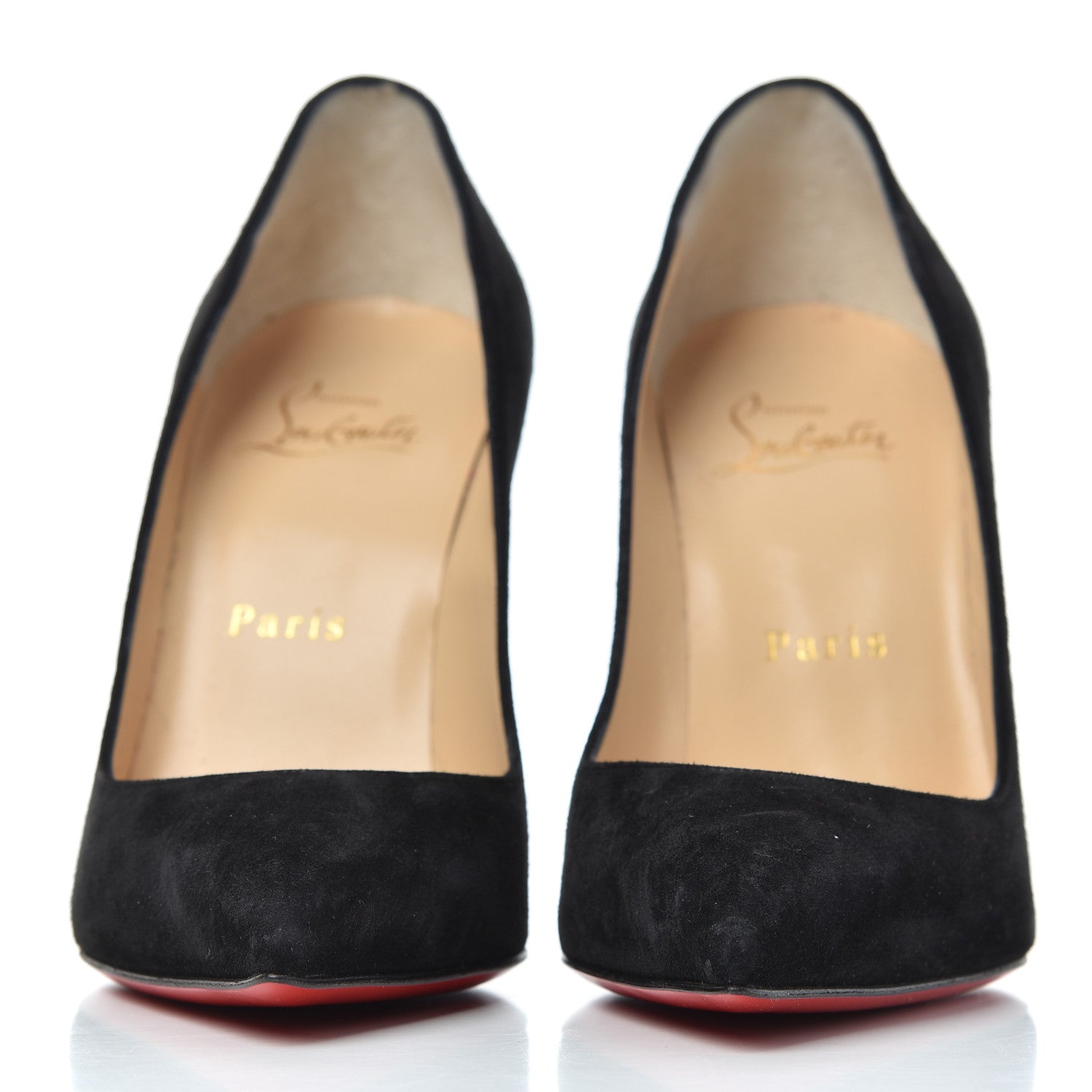 Christian Louboutin Veau Velours Pigalle Follies 100 Pumps 35.5 Black 2 of 20