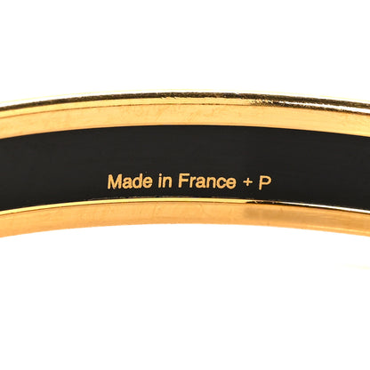 Hermes Enamel Narrow Printed Optique Chaine D'Ancre Bracelet 6 5 of 5