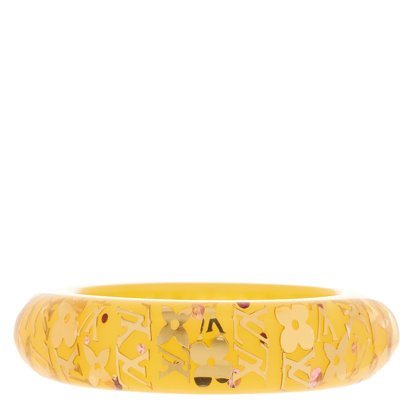 Resin Swarovski Medium Inclusion Bracelet GM Yellow