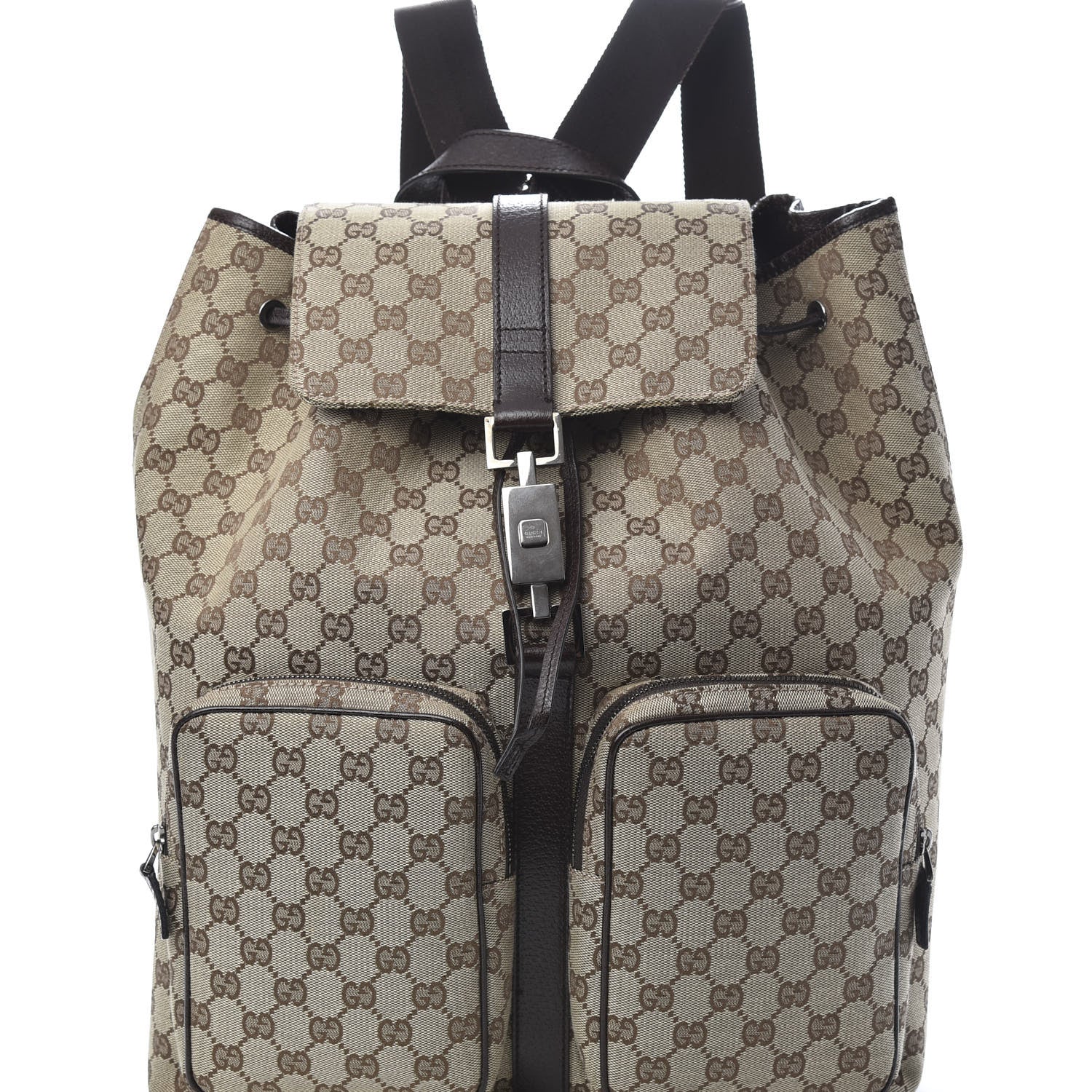 Gucci Monogram Backpack Dark Brown 7 of 12