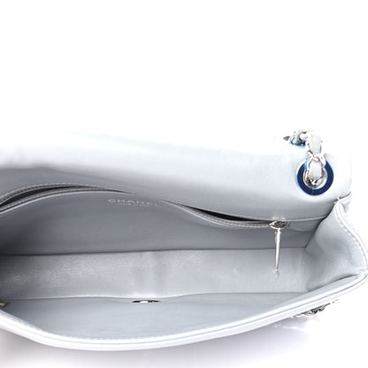 Chanel Shearling Lambskin Medium Chanel 100% Flap Grey 4 of 5