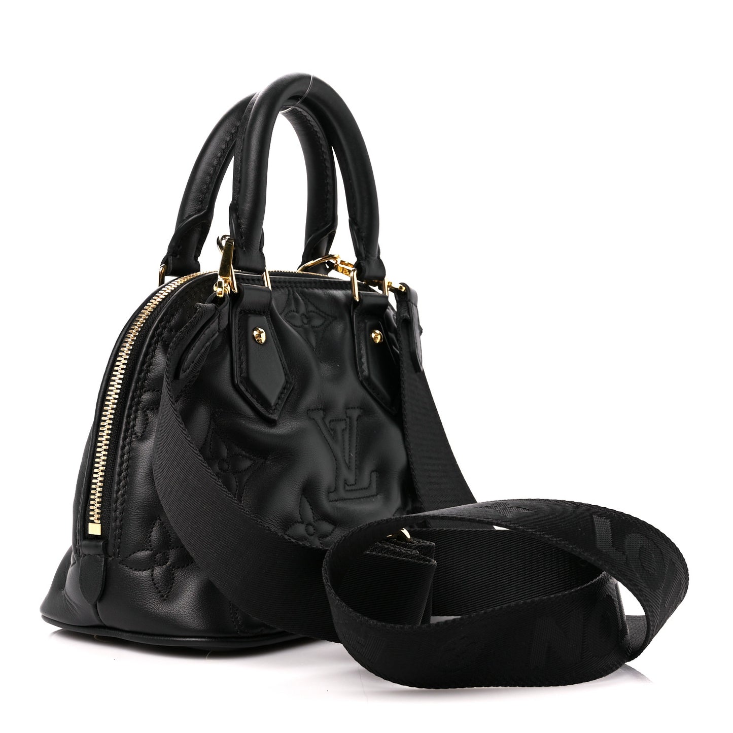 Calfskin Bubblegram Alma BB Black