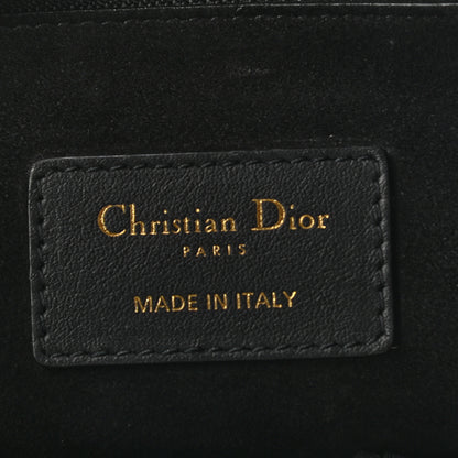 Christian Dior Calfskin Medium Diordouble Zip Pouch Black 6 of 9