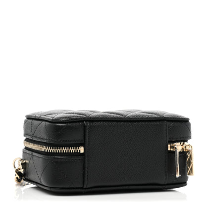 Chanel Caviar Quilted Vanity Case Black 4 of 9
