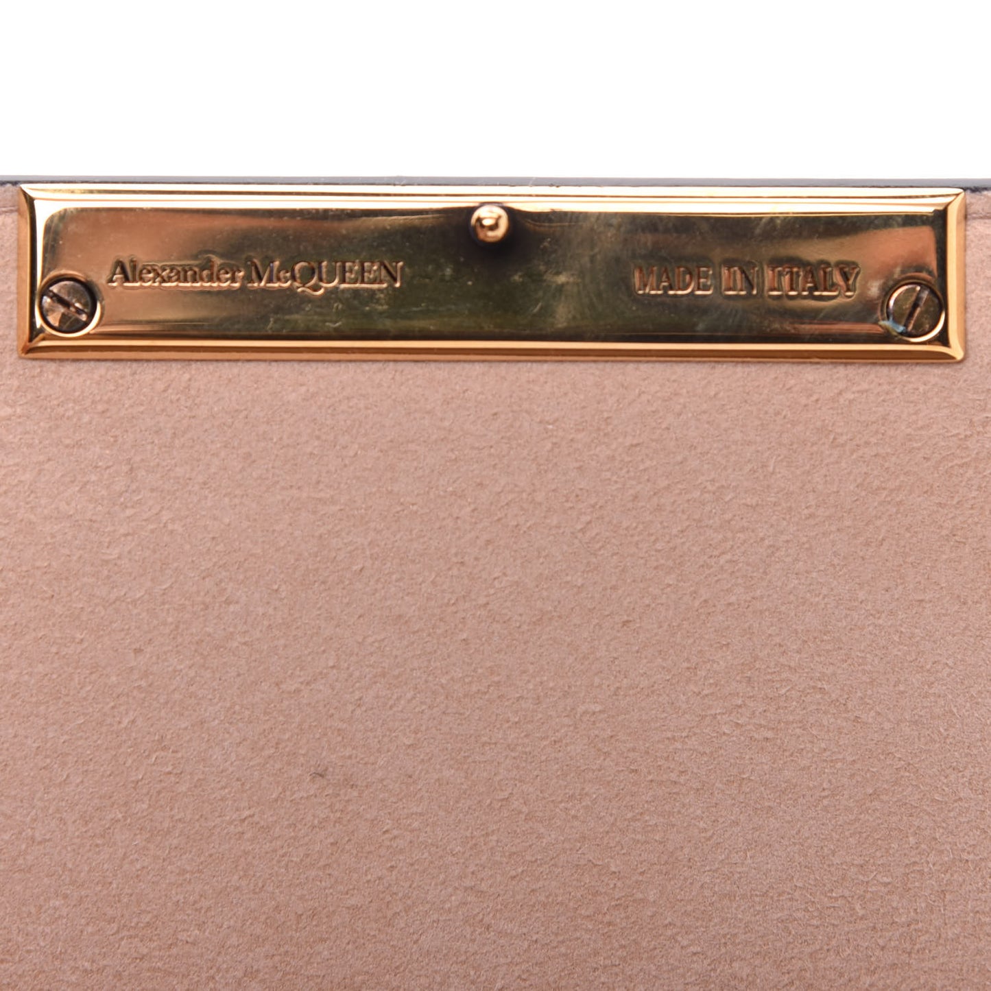 Calfskin Mini Skull Lock Shoulder Bag Cognac