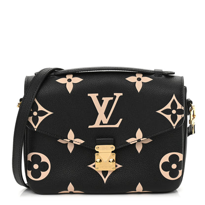 Louis Vuitton Empreinte Monogram Giant Pochette Metis Black Beige 1 of 11