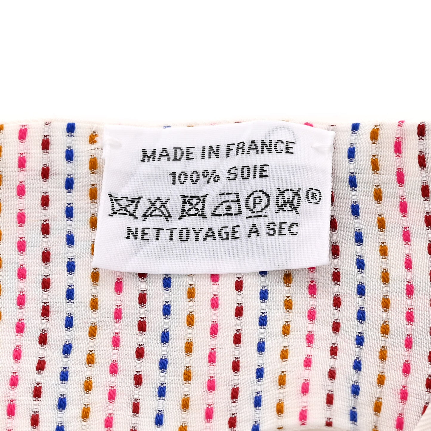 Silk Chevaloscope Neon Twilly White Bleu Rouge